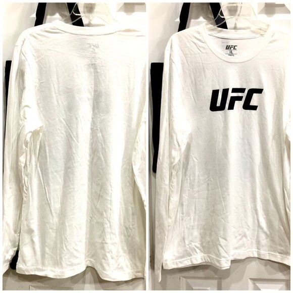 UFC - M Sz L - NWT Licensed Logo Long Sleeve Crewneck Tee w/Free UFC Tote - Picture 9 of 14